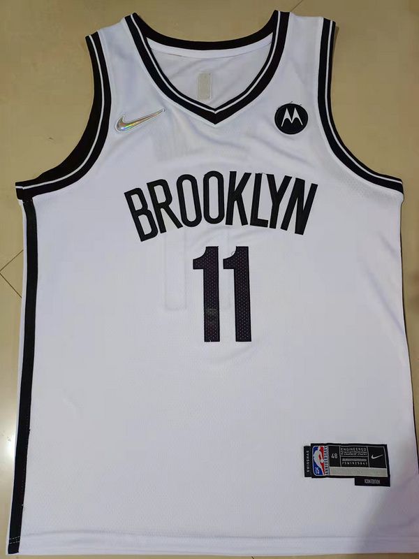 Men Brooklyn Nets #11 Irving White Nike New Game NBA Jersey